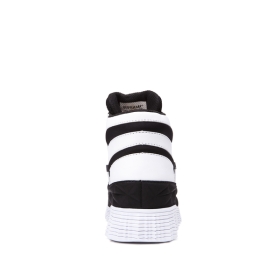 Supra Mens JAGATI Black/white High Top Shoes | CA-87247